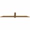Ekena Millwork Eugene Smooth Timber Gable Bracket, Western Red Cedar, 72"W x 15"H x 1 1/2"D x 3 1/2"F, 5/12 Pitch GBW072X15X0204EUG00SWR - alternate 4